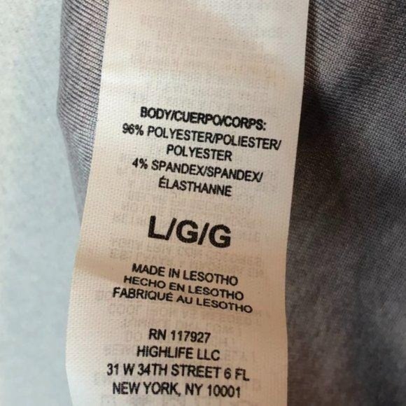 Reebok Perfect Long Sleeve Training Top Gray Large Womens Workout Gym Shirt - Picture 6 of 6